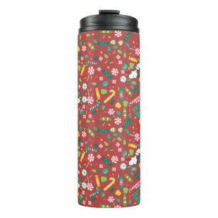 Peppermint Dreams Snoopy Candy Pattern Thermal Tumbler