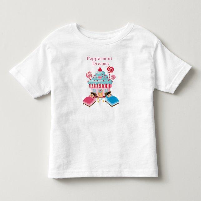 Peppermint dreams  toddler t-shirt (Front)
