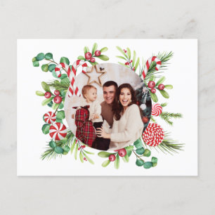 Peppermint Elegance Postcard