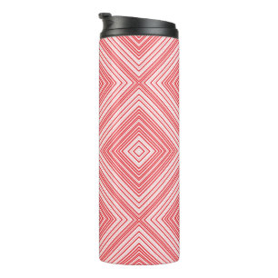 Peppermint Geometric Thermal Travel Tumbler