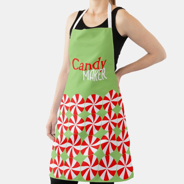 peppermint green  apron (Insitu)