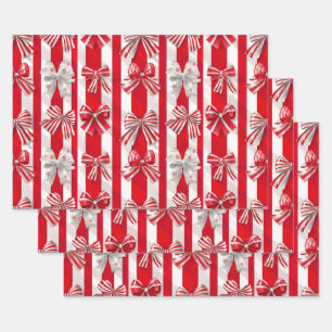 Peppermint Holidays Wrapping Paper Sheet