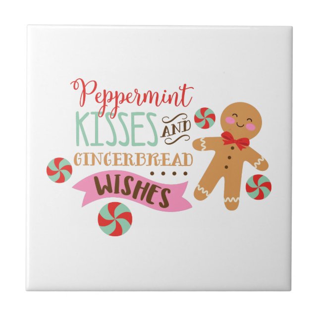 Peppermint Kisses Tile (Front)