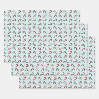 Peppermint Magic : Sucre de canne de Noël Papier c