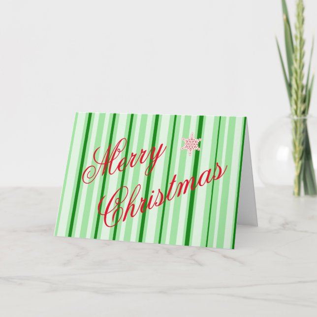 peppermint Merry Christmas card (Front)