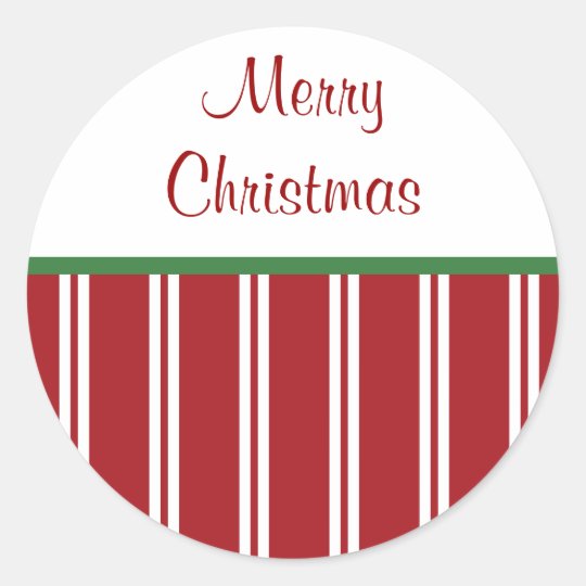 Peppermint Merry Christmas Stickers