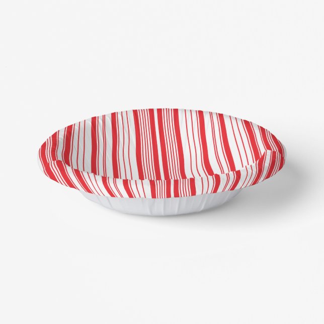 Peppermint Paper Bowls Plate (Angled)
