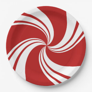 Peppermint Paper Plate