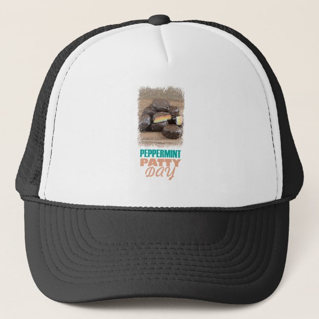 Peppermint Patty Day - Appreciation Day Trucker Hat (Front)