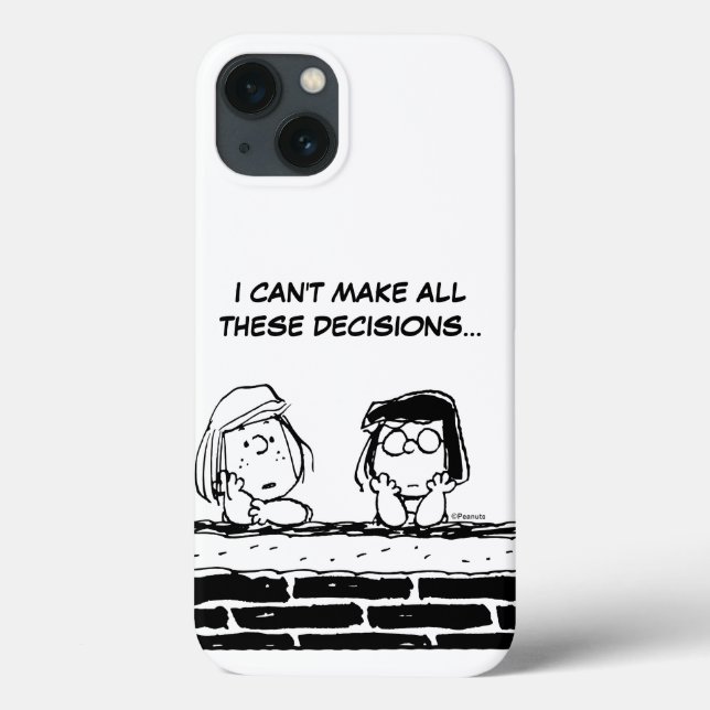 Peppermint Patty & Marcie at the Wall Case-Mate iPhone Case (Back)