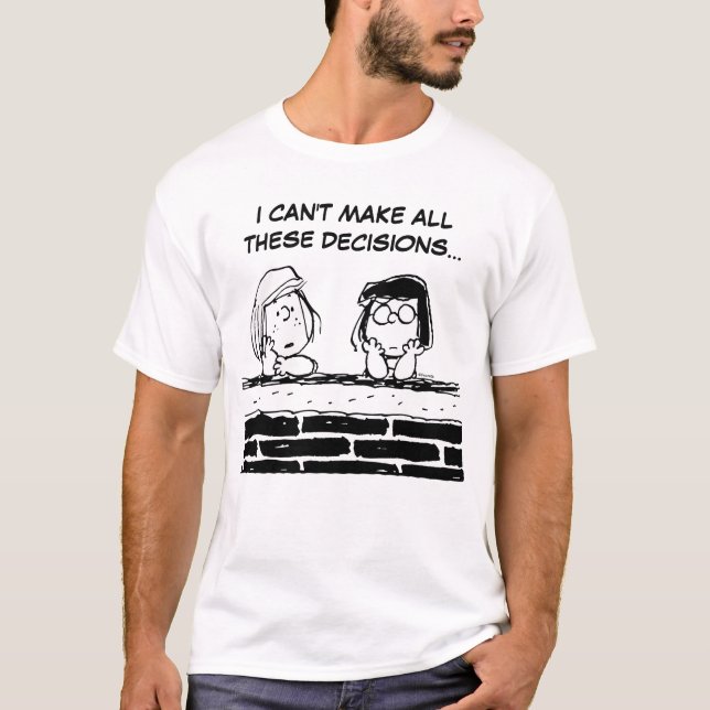 Peppermint Patty & Marcie at the Wall T-Shirt (Front)