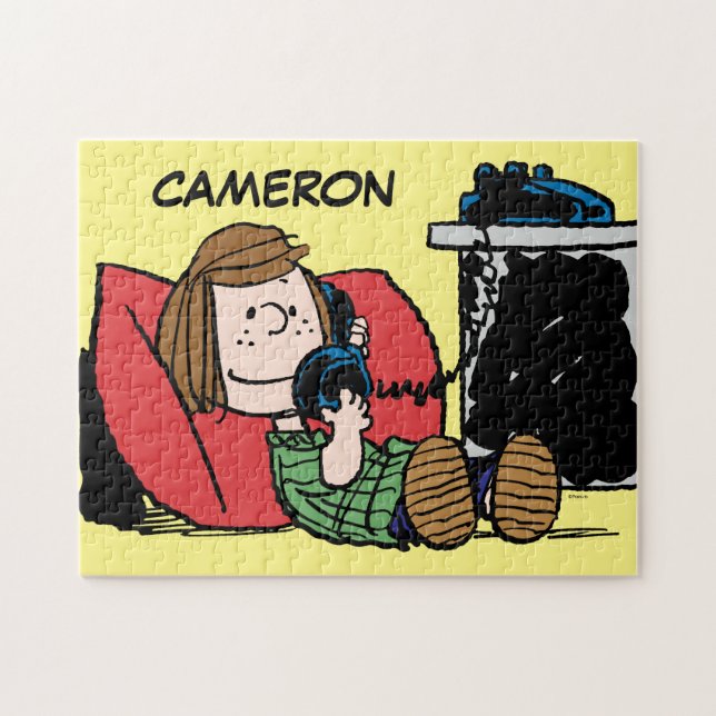 Peppermint Patty on the Phone Jigsaw Puzzle (Horizontal)