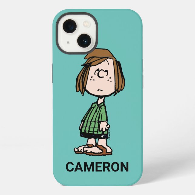 Peppermint Patty Rolling Eyes iPhone Case (Back)