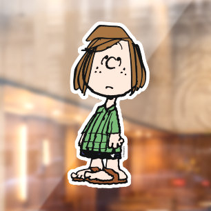 Peppermint Patty Rolling Eyes Window Cling
