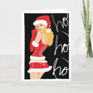 Peppermint Peek Holiday Card