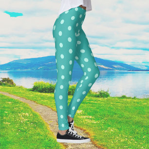 Peppermint Polka Dot Medium Leggings