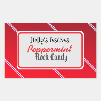 Peppermint rock candy label
