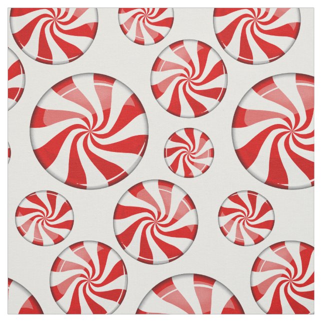 Peppermint Rounds Fabric (Swatch)