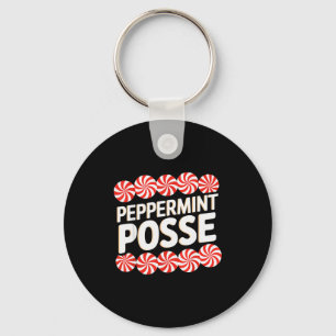 Peppermint Sse Festive Christmas Candy Theme Famil Keychain