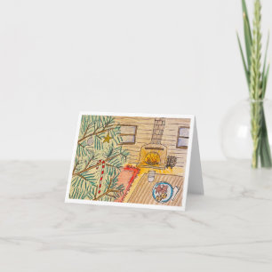Peppermint Stick for Saint Nick Holiday Card