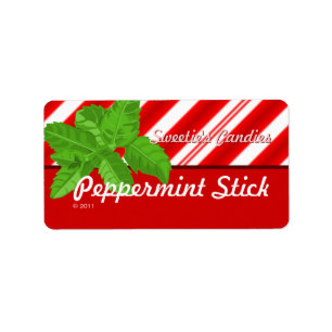 Peppermint Stick Labels