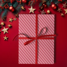 Peppermint Stripe Red and White Classic Christmas