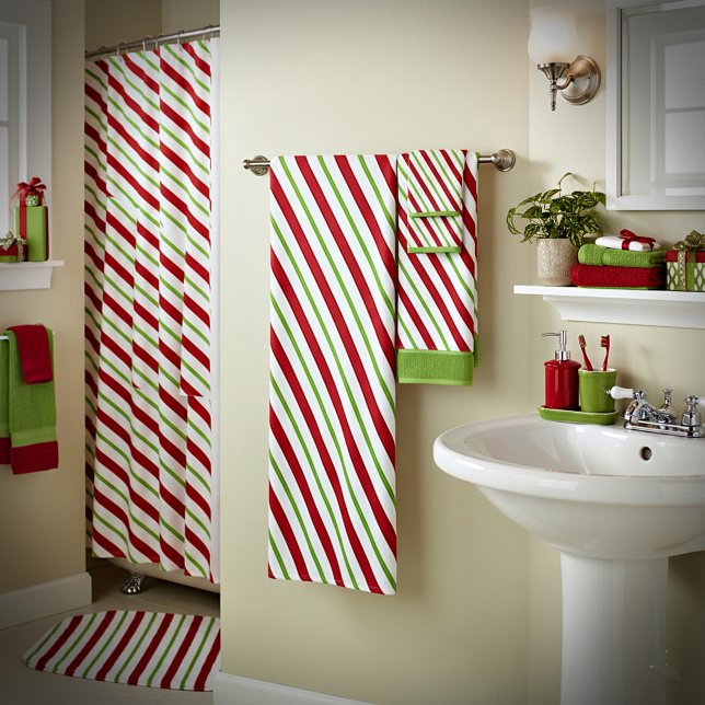 Peppermint stripes  bath towel set (Creator Uploaded)