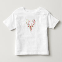 Peppermint stripes deer head