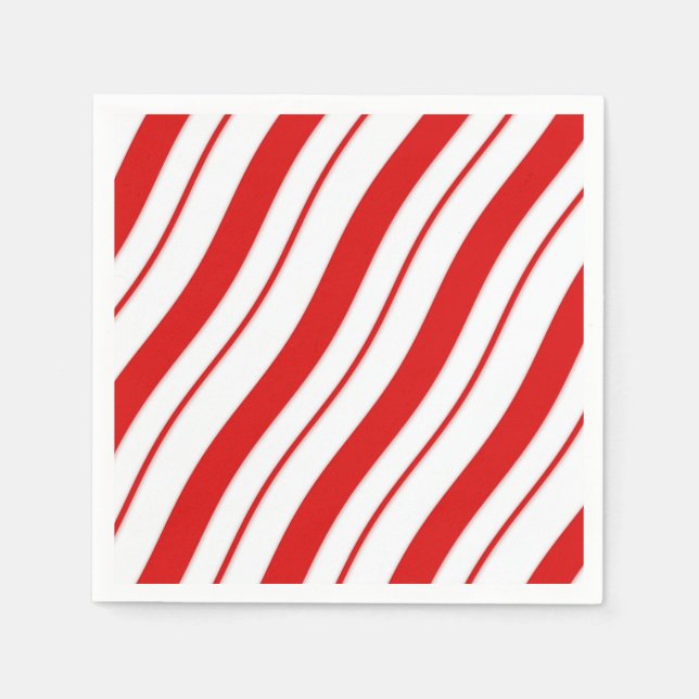 Peppermint Stripes Napkin (Front)