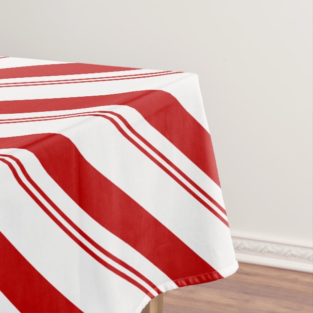 Peppermint Stripes Tablecloth (In Situ)