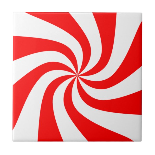 peppermint swirl candy tile (Front)