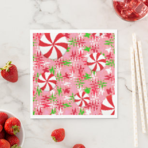Peppermint Swirl Napkin