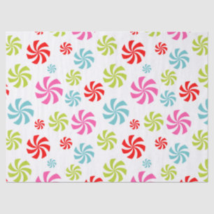 Peppermint Swirl Pattern – Colorful Candy Design Tissue Paper