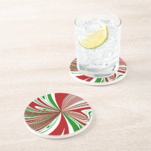 Peppermint Taffy Coaster
