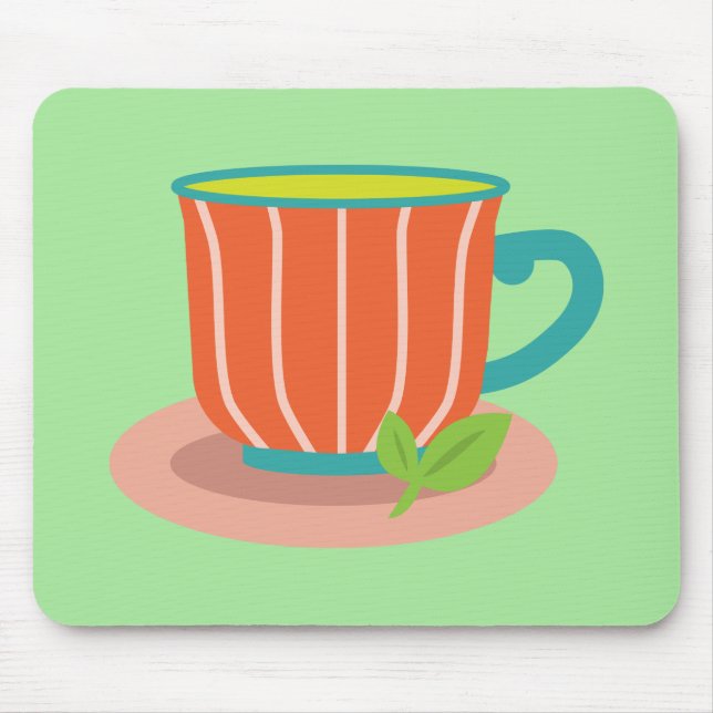 Peppermint tea for tea lovers mouse pad (Front)