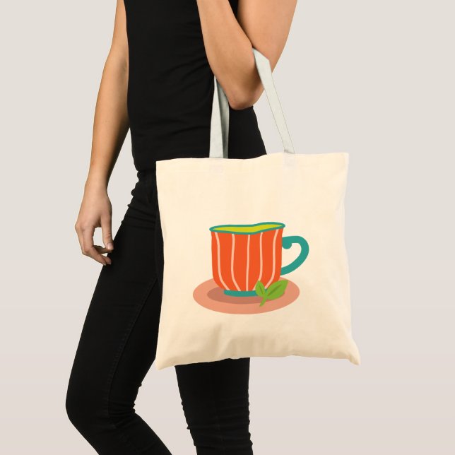 Peppermint tea for tea lovers tote bag (Front (Product))