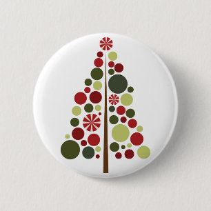 Peppermint Tree 2 Inch Round Button