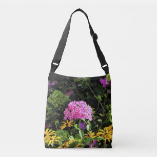 Peppermint Twist Phlox in the Flower Garden Crossbody Bag