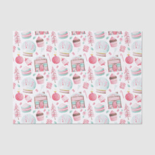 Peppermint Watercolor Christmas Tissue Paper
