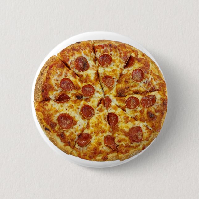 Pepperoni Pizza 2 Inch Round Button (Front)