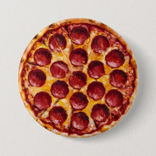 Pepperoni Pizza 3 Inch Round Button