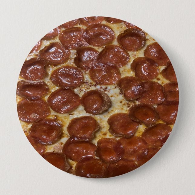 Pepperoni Pizza 4 Inch Round Button (Front)