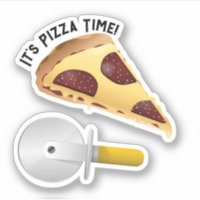 Pepperoni Pizza and Pizza Cutter