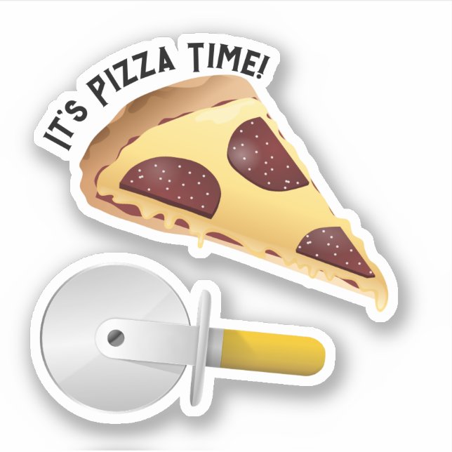 Pepperoni Pizza and Pizza Cutter (Front)