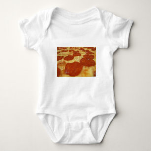 pepperoni pizza baby bodysuit