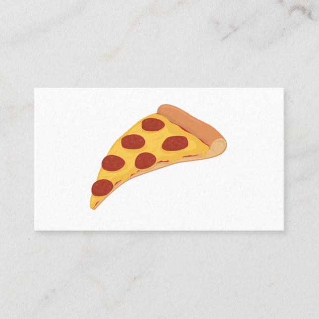 Pepperoni pizza business card (Front)