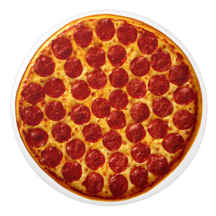 Pepperoni Pizza Ceramic Knob