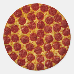 Pepperoni Pizza Classic Round Sticker