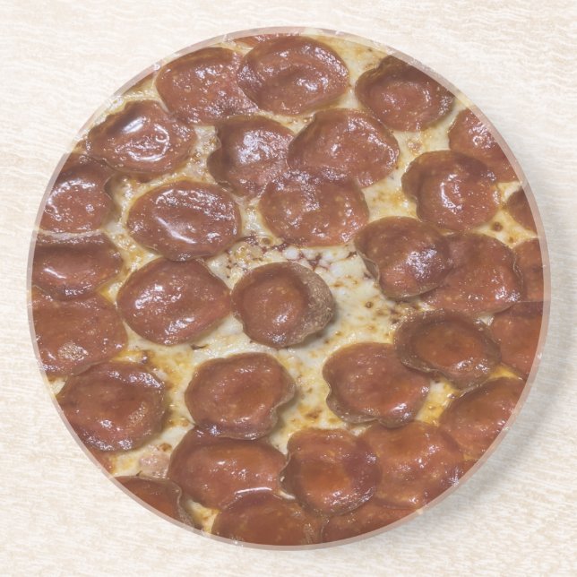 Pepperoni Pizza Coaster (Front)