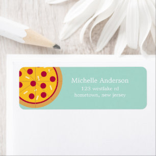 Pepperoni Pizza Étiquettes de adresse